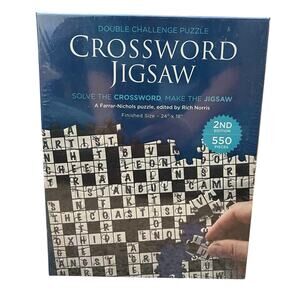 Crossword Jigsaw Puzzle 2nd Edition: 550 Pieces Game Brand NEW Sealed